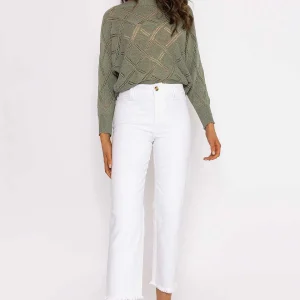 Kalisson Seamless Hem Jeans In Ecru*Women Jeans & Trousers