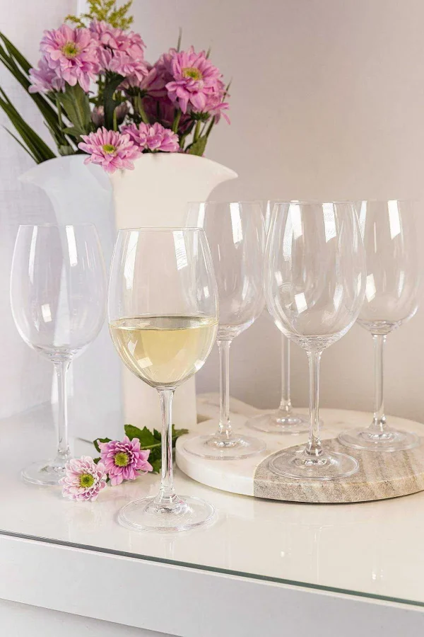 Tipperary Crystal Gift Set Of 6 Connoisseur White Wine Glasses* Homeware