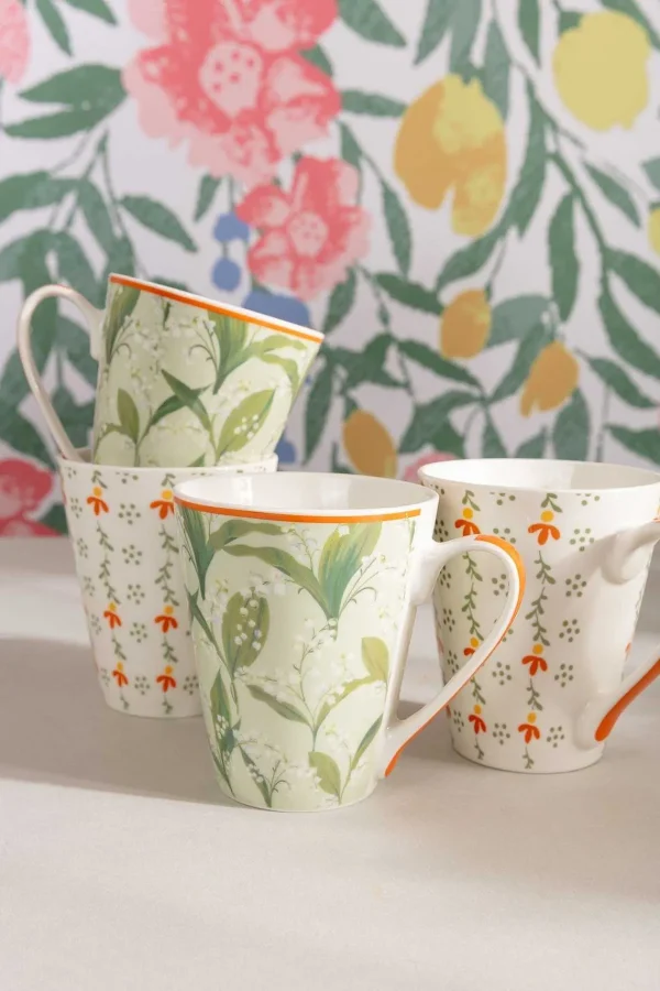 Carraig Donn HOME Set Of 4 Country Chic Mugs* Homeware