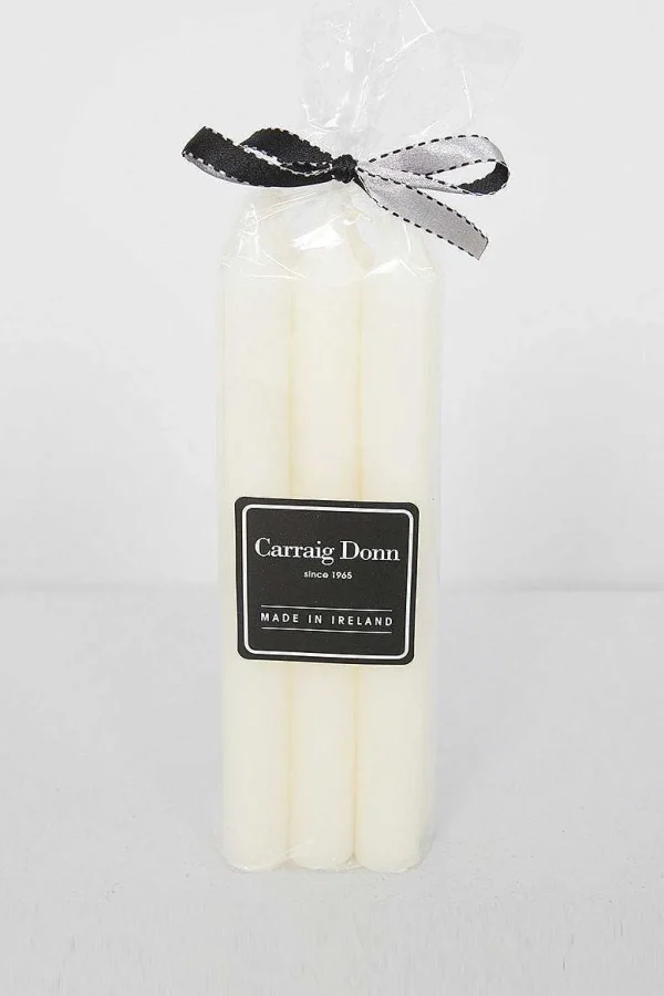 Carraig Donn HOME Set Of 6 Ivory Dinner Candles* Homeware