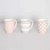 Tipperary Crystal Gift Set Of 6 Spot & Stripe Mugs* Homeware