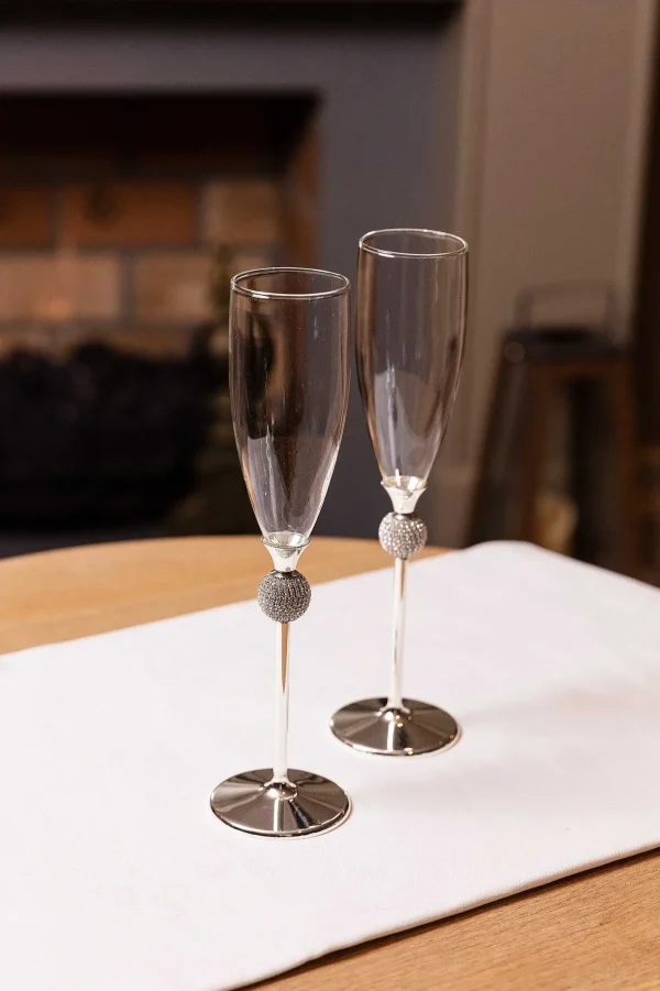 Carraig Donn Living Set Of 2 Wedding Toasting Flutes* Homeware