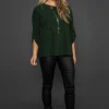 Pala D'oro Shimmer Top In Green*Women Tops & Blouses