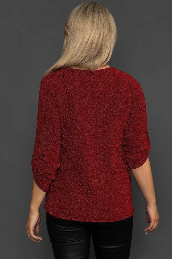 Pala D'oro Shimmer Top In Red*Women Tops & Blouses