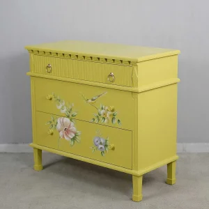 Carraig Donn HOME Siena Yellow Floral 3 Drawer Chest* Homeware