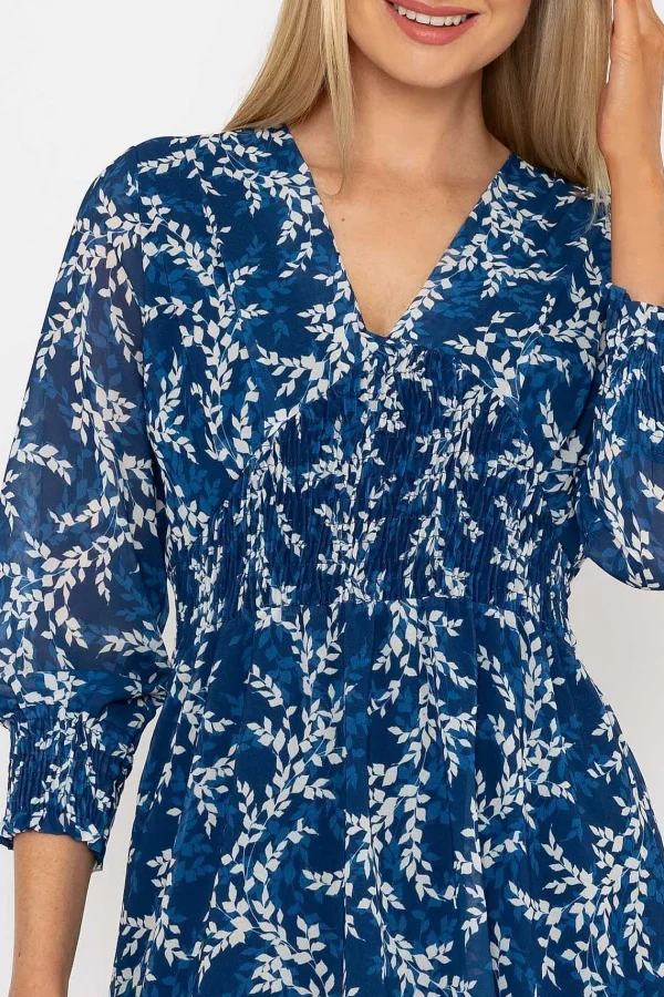 Pala D'oro Sienna Navy Knee Length Dress*Women Dresses & Jumpsuits