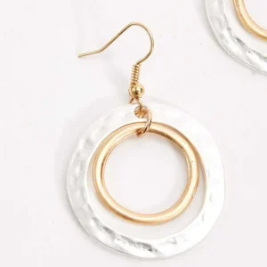 Soul Jewellery Silver And Gold Circle Earrings* Earrings