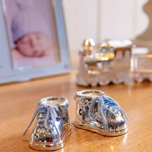 Carraig Donn Living Silver Baby Boy Booties Tooth & Curl* Homeware