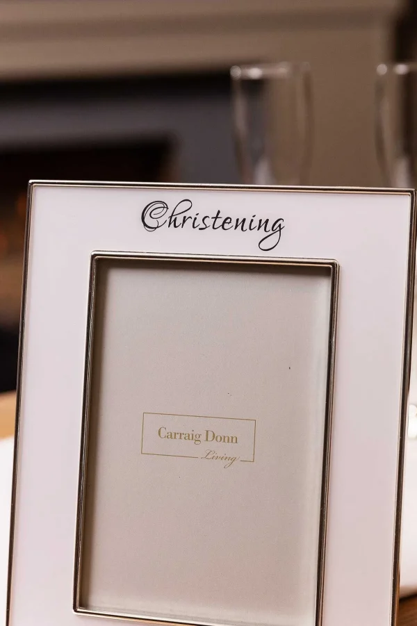 Carraig Donn Living Silver Christening Frame 5X7* Homeware