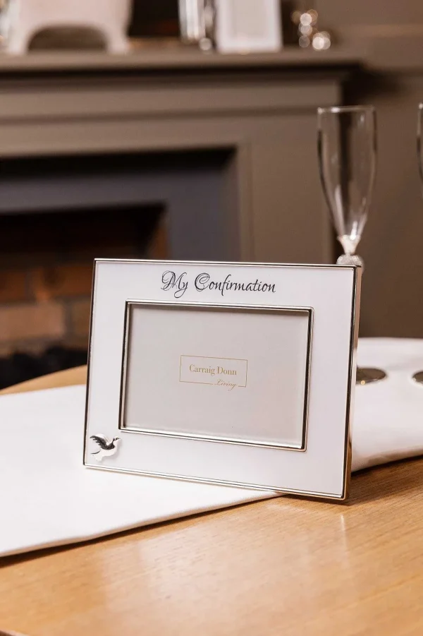 Carraig Donn Living Silver Confirmation Frame* Homeware