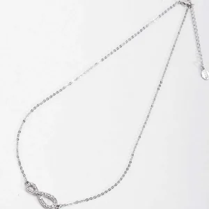 Soul Jewellery Silver Diamante Infinity Necklace* Boxed Gifts