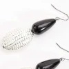 Soul Jewellery Silver Earrings With Black Stone* Earrings