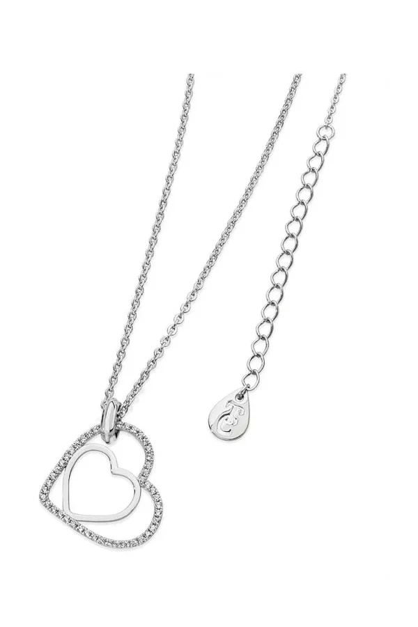 Tipperary Crystal Jewellery Silver Floating Heart Pendant* Her