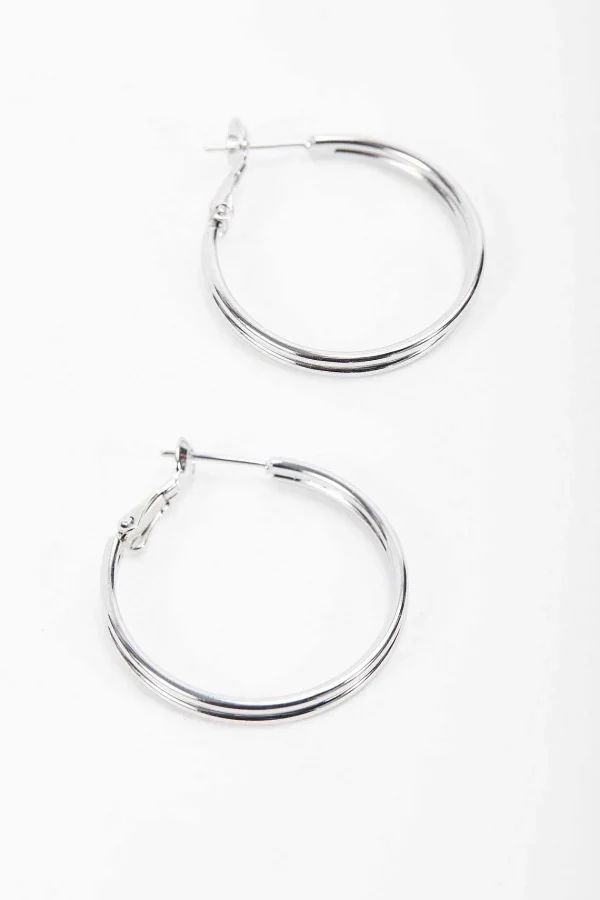 Soul Jewellery Silver Tone Hoop Earrings* Earrings