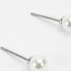 Soul Jewellery Silver Tone Pearl Stud Earring* Earrings