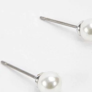 Soul Jewellery Silver Tone Pearl Stud Earring* Earrings