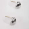 Soul Jewellery Silver Tone Textured Teardrop Earrings* Earrings