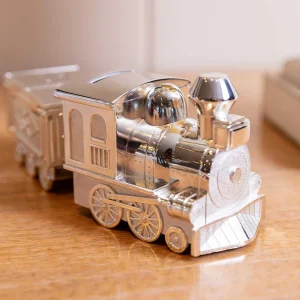 Carraig Donn Living Silver Train Money Box Tooth & Curl* Homeware