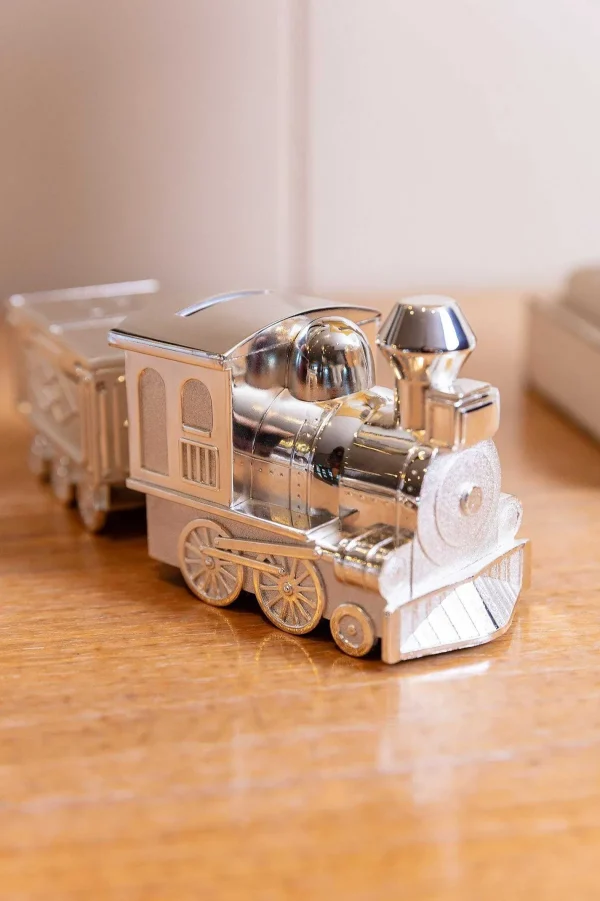 Carraig Donn Living Silver Train Money Box Tooth & Curl* Homeware