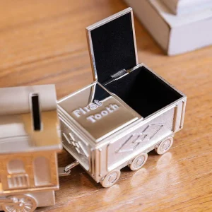 Carraig Donn Living Silver Train Money Box Tooth & Curl* Homeware