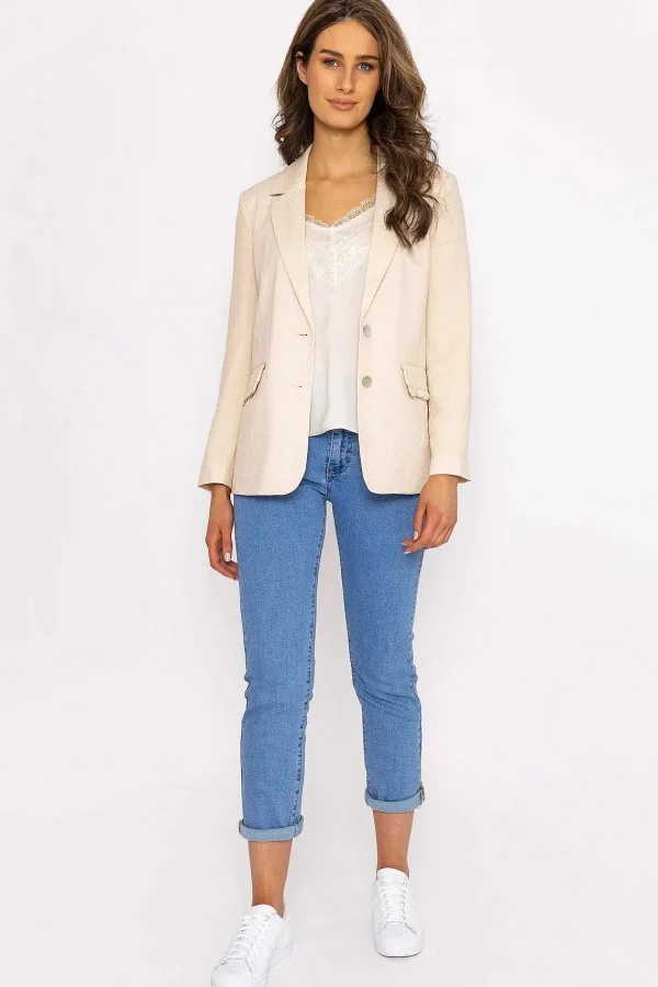 Vero Moda Simana Classic Blazer In Cream*Women Blazers