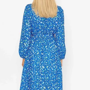 Pala D'oro Sinead Midi Dress In Blue Print*Women Dresses & Jumpsuits