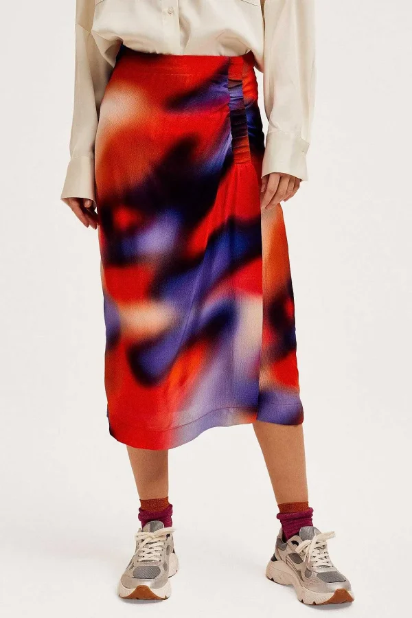 Cks Fashion Skittle Midi Skirt In Multi Print*Women Skirts & Shorts