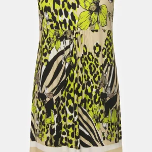 Ulla Popken Sleeveless Border Print Knee Length Dress*Women Dresses