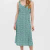 Vero Moda Sleeveless Dress In Green Print*Women Dresses & Jumpsuits