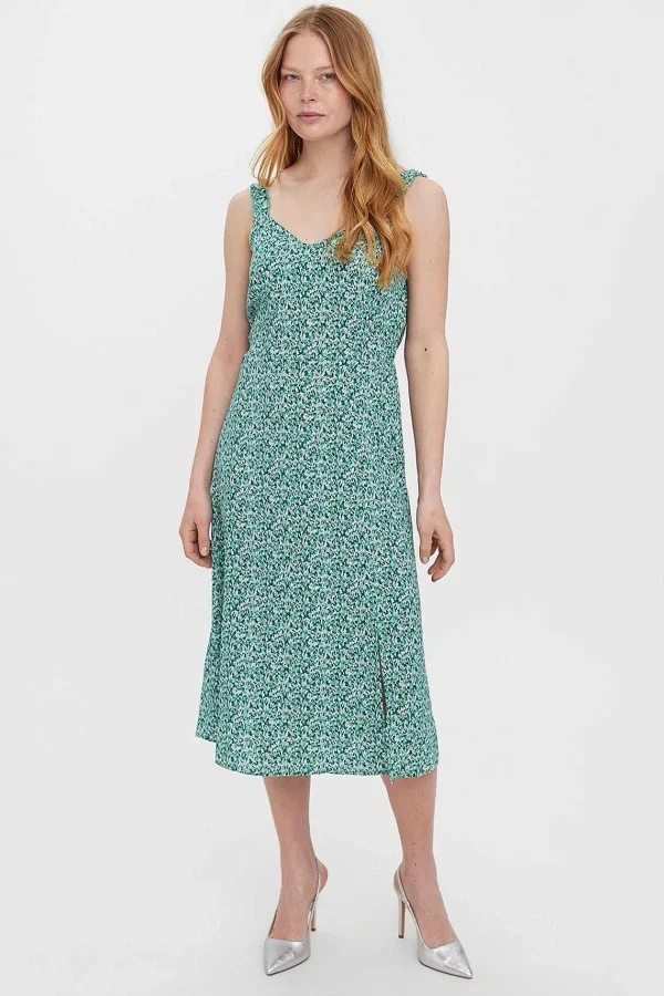 Vero Moda Sleeveless Dress In Green Print*Women Dresses & Jumpsuits