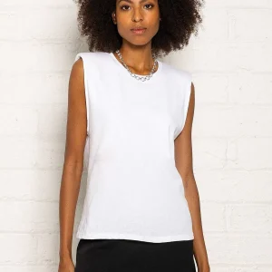 Pala D'oro Sport Sleeveless T-Shirt In White*Women Tops & Blouses