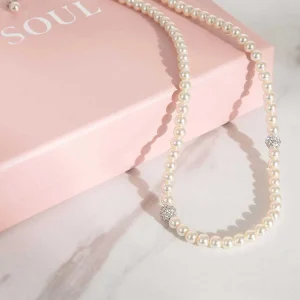 Soul Jewellery Sliver Tone Pearl Necklace* Boxed Gifts