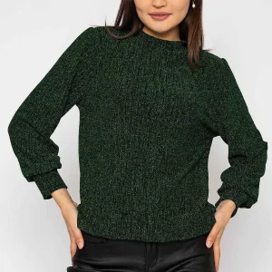 Pala D'oro Sparkle Top In Green*Women Tops & Blouses