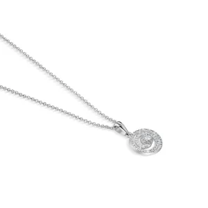 Newbridge Silverware Jewellery Spiral Pendant With Clear Stones* Boxed Gifts