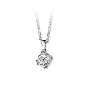 Newbridge Silverware Jewellery Square Drop Necklace* Boxed Gifts