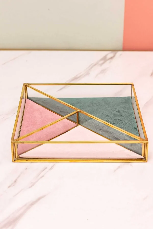 Carraig Donn Dwell Square Glass Jewellery Tray* Homeware