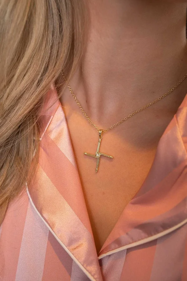 Cherish St. Brigids Cross In Gold*Women As Seen On Social