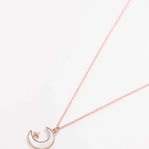 Cherish Star And Moon Necklace In Rose Gold*Women As Seen On Social