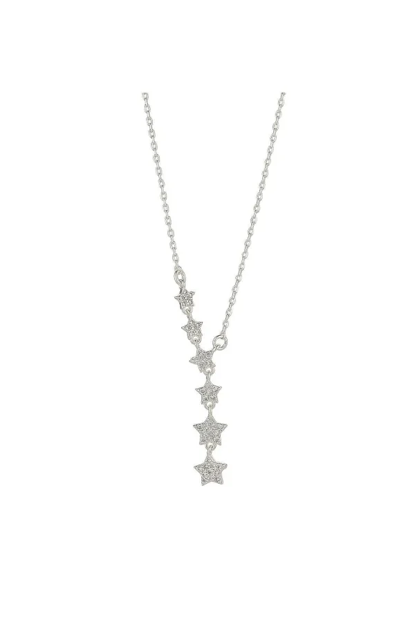 Knight & Day Star Drop Silver Necklace* Jewellery