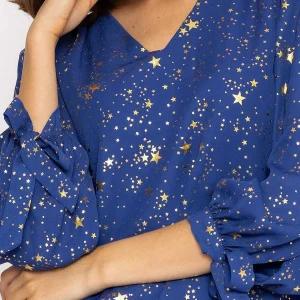 Rowen Avenue Star Print Blouse In Blue*Women Tops & Blouses