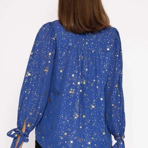 Rowen Avenue Star Print Blouse In Blue*Women Tops & Blouses