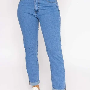 Denim Club Straight Leg Denim Jeans In Light Blue*Women Jeans & Trousers