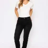 Kelly & Grace Weekend Straight Leg Jeans In Black*Women Jeans & Trousers