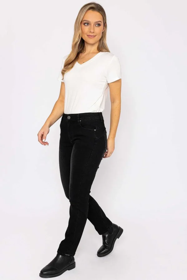 Kelly & Grace Weekend Straight Leg Jeans In Black*Women Jeans & Trousers