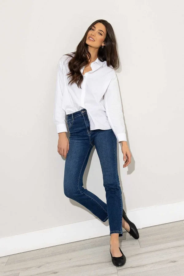 Kelly & Grace Weekend Straight Leg Jeans In Indigo*Women Jeans & Trousers