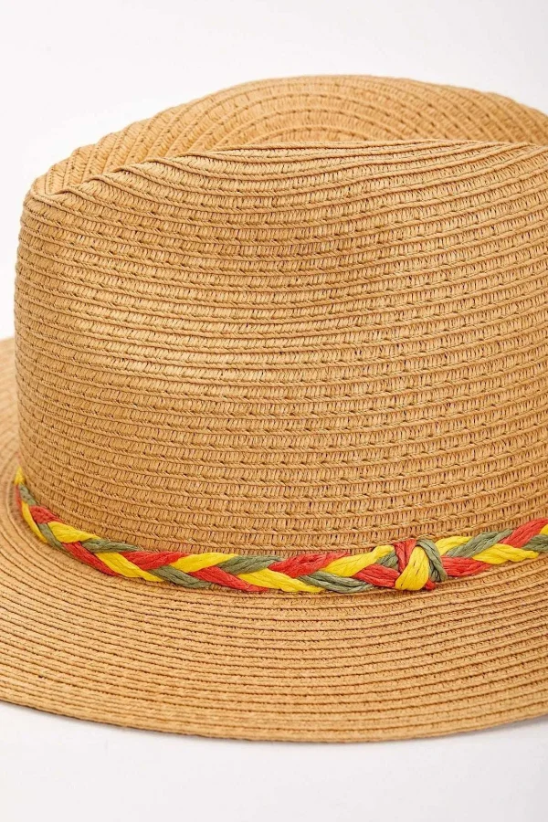 SOUL Accessories Straw Hat With Multi Trim* Hats