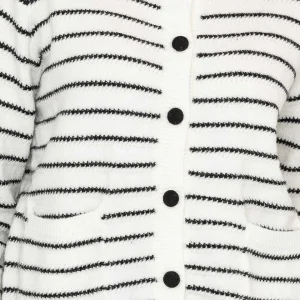 J'aime la Vie Stripe Cardigan In Mono*Women Jumpers & Cardigans