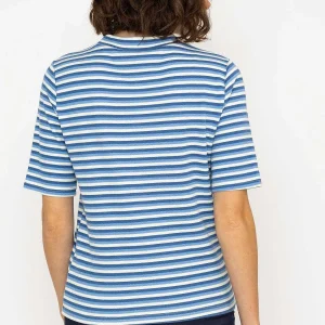 Kelly & Grace Weekend Stripe Jersey Top In Blue*Women Tops & Blouses