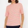 Kelly & Grace Weekend Stripe Jersey Top In Pink*Women Tops & Blouses