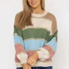 Pala D'oro Stripe Knit In Multi Print*Women Jumpers & Cardigans